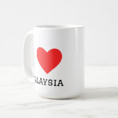 Ich liebe Malaysia  Kaffeetasse (Vorderseite Links)