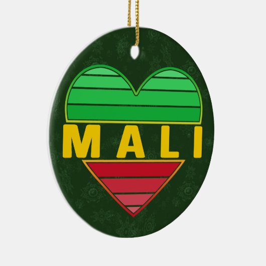 Ich Liebe Mali, Mali Keramik Ornament (Rechts)
