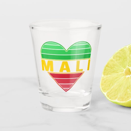 Ich Liebe Mali, Mali Schnapsglas (Vorderseite)