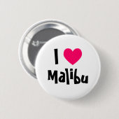 Ich liebe Malibu Button (Vorne & Hinten)