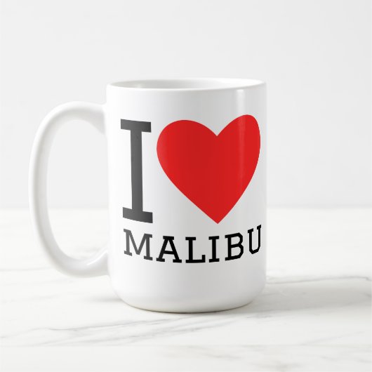 Ich liebe Malibu Kaffeetasse (Links)