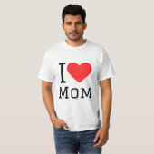 Ich Liebe Mama-Aufkleber T-Shirt (Vorne ganz)