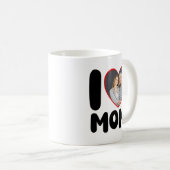 Ich liebe Mama Benutzerfoto Muttertag Kaffeetasse (VorderseiteRechts)