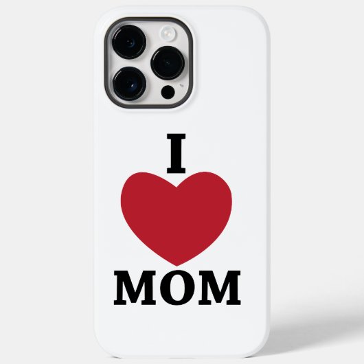 Ich liebe Mama Case-Mate iPhone Hülle (Rückseite)