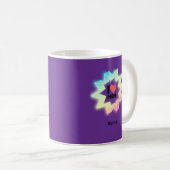 Ich liebe Mama Farbige Neonstern Kaffeetasse (VorderseiteRechts)