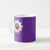 Ich liebe Mama Farbige Neonstern Kaffeetasse (Vorderseite Links)