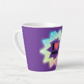 Ich liebe Mama Farbige Neonstern Milchtasse (Linke Ecke)