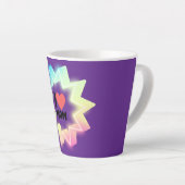 Ich liebe Mama Farbige Neonstern Milchtasse (Rechte Ecke)