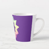 Ich liebe Mama Farbige Neonstern Milchtasse (Rechts)