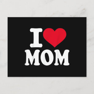 Ich liebe Mama Feiertagspostkarte