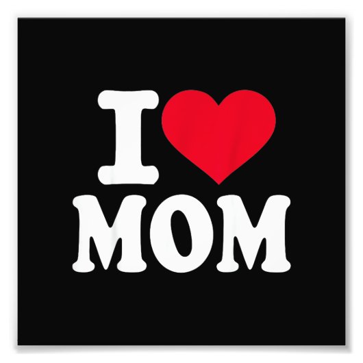 Ich liebe Mama Fotodruck (Vorne)