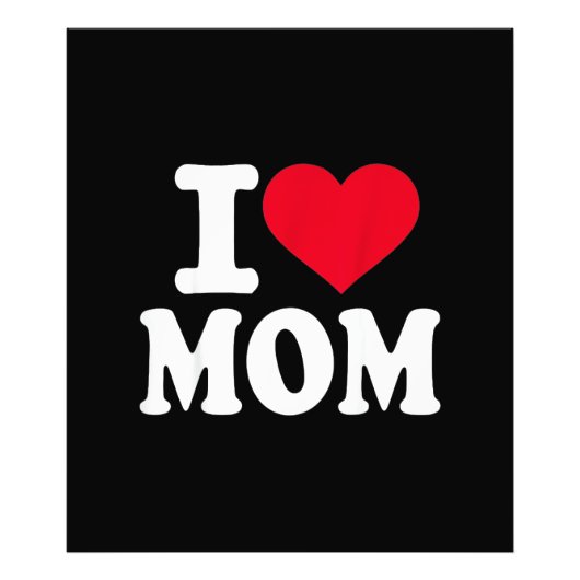 Ich liebe Mama Fotodruck (Vorne)