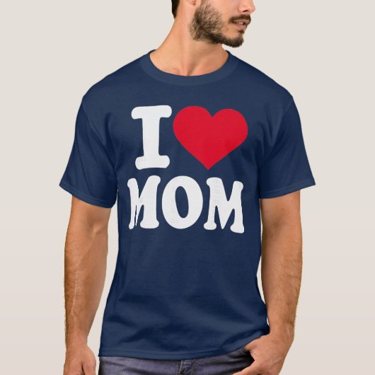 Ich liebe Mama Freund T-Shirt (Vorderseite)
