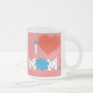 ich liebe Mama Frosted Mug Mattglastasse