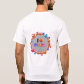 Ich liebe Mama - Herz-Design. T-Shirt (Rückseite)