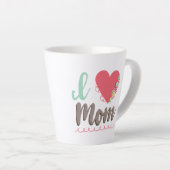 Ich Liebe Mama Herz Milchtasse (Rechte Ecke)