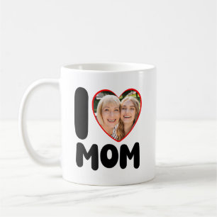 Ich liebe Mama, individuelles Foto zum Muttertag Kaffeetasse