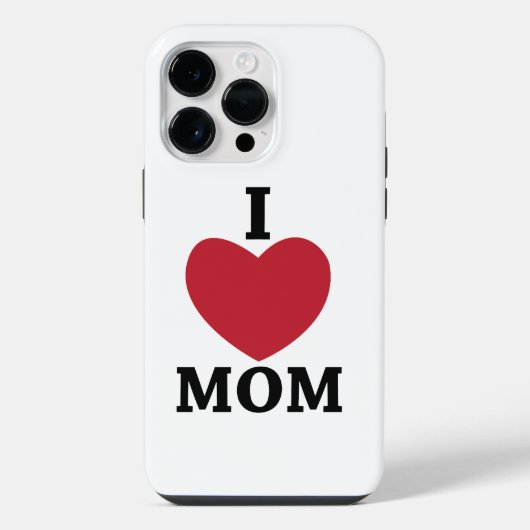 Ich liebe Mama iPhone Hülle (Rückseite)