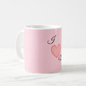 Ich liebe Mama Kaffeetasse (Vorderseite Links)