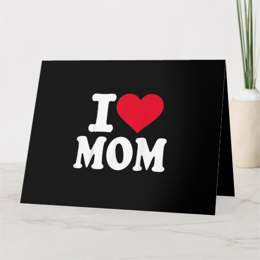 Ich liebe Mama Karte (Vorderseite)