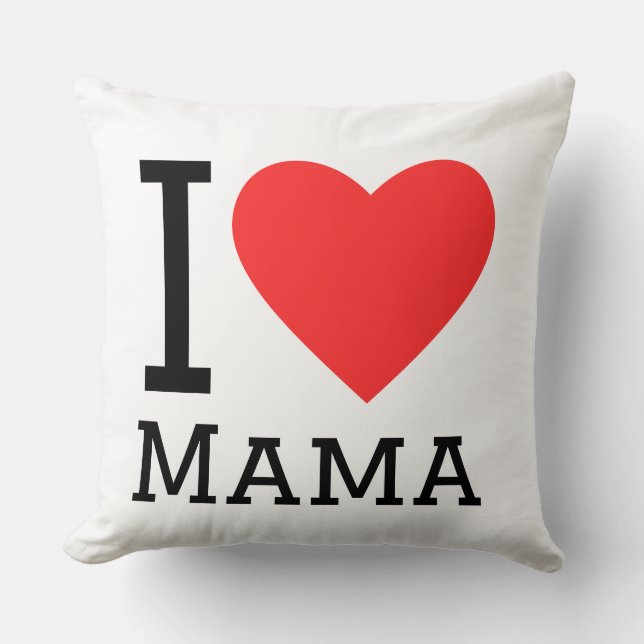 Ich liebe Mama Kissen (Vorderseite)