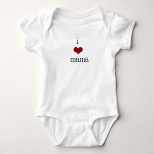 Ich Liebe Mama Mama Mama Mama Mutter Rotes Herz Baby Strampler