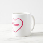 Ich liebe Mama Muttertag Geschenk individuell Kaffeetasse (VorderseiteRechts)