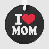Ich liebe Mama Ornament (Rückseite)