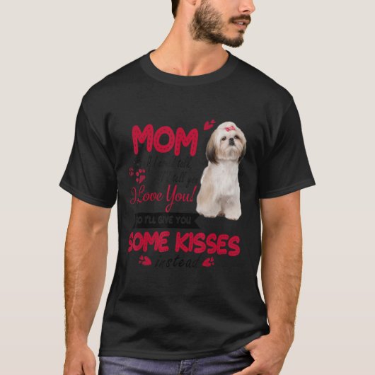 Ich Liebe Mama Shih Tzu Dog Mama Hund Mama Muttert T-Shirt (Vorderseite)