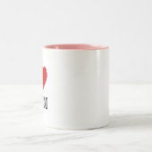 Ich liebe Mama Tasse Herz Grafik Mutter Geschenk (Mittel)