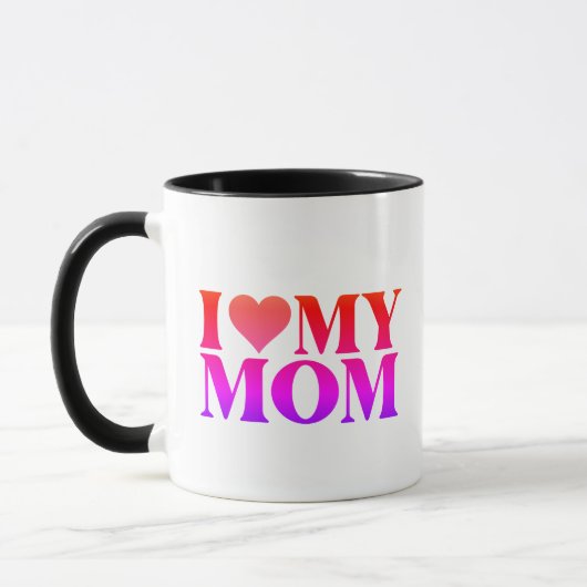 Ich liebe Mama Tasse – Süßes Geschenk für Mutter (Links)