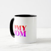 Ich liebe Mama Tasse – Süßes Geschenk für Mutter (Vorderseite Links)