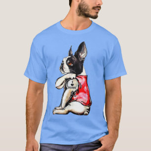 Ich Liebe Mama Tattoo Französisch Bulldog Hund Mut T-Shirt