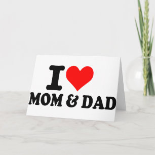 Ich Liebe Mama und Papa Feiertagskarte