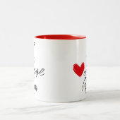Ich Liebe Mama Zweifarbige Tasse (Mittel)