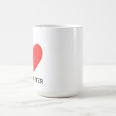 Ich liebe Manchester Kaffeetasse (Mittel)