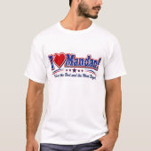 Ich liebe Mandan T-Shirt (Vorderseite)
