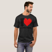 Ich liebe Mandeln T-Shirt (Vorne ganz)