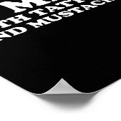 Ich Liebe Männer mit Tattoos und Mustern Poster (Ecke)