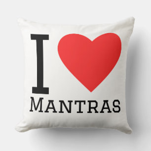 Ich liebe Mantras Kissen