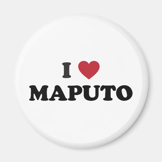 Ich liebe Maputo Mosambik Magnet (Vorne)