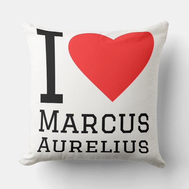Ich liebe Marcus Aurelius  Kissen (Vorderseite)