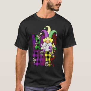 Ich Liebe Mardi Gras Gnomes mit Lilie Men Wo T-Shirt