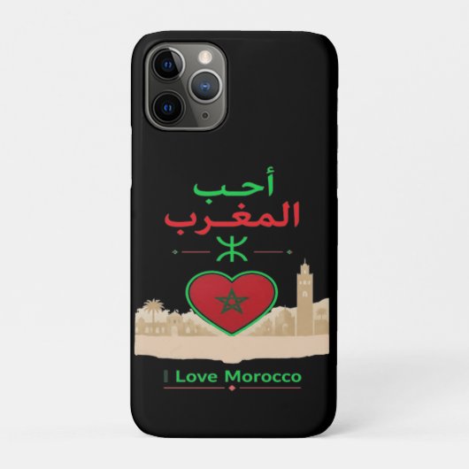 Ich liebe Marokko Case-Mate iPhone Hülle (Rückseite)
