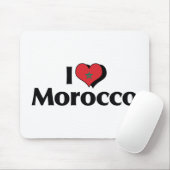 Ich liebe Marokko-Flagge Mousepad (Mit Mouse)