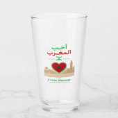 Ich liebe Marokko Glas (Vorderseite)