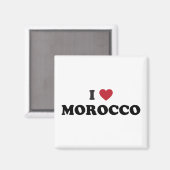 Ich liebe Marokko Magnet (Vorderseite/Rückseite)