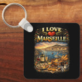 Ich liebe Marseille Schlüsselanhänger (Vorderseite)