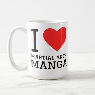 Ich liebe Martial-Arts-Manga Kaffeetasse