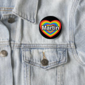 Ich Liebe Martin. Ich Liebe dir Martin. Herz Button (Beispiel)